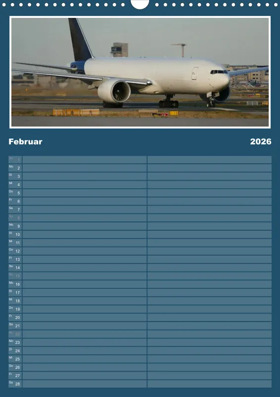 Flugzeug Familienplaner 2026