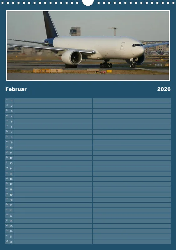 Flugzeug Familienplaner 2026