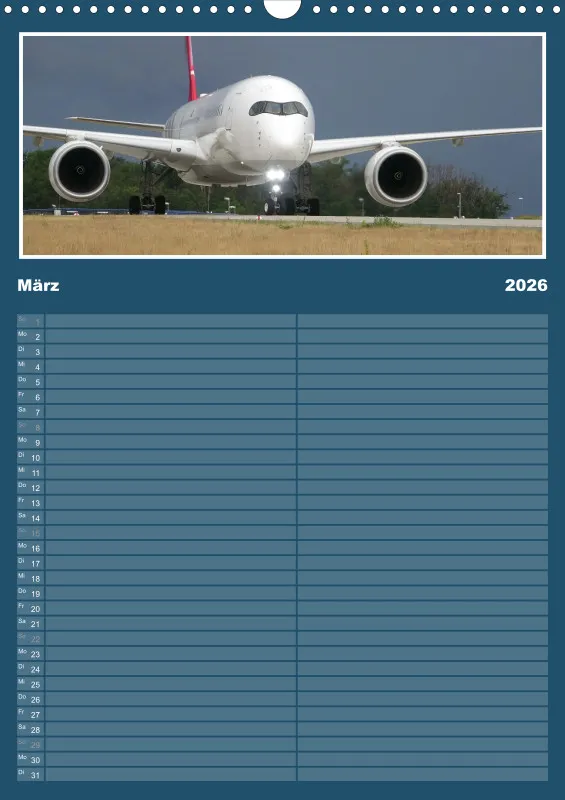 Flugzeug Familienplaner 2026