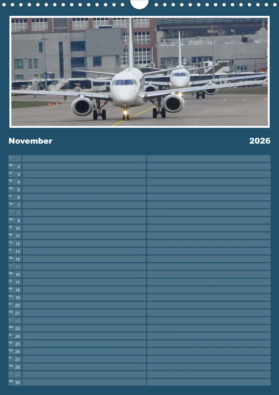Flugzeug Familienplaner 2026