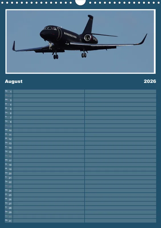 Flugzeug Familienplaner 2026
