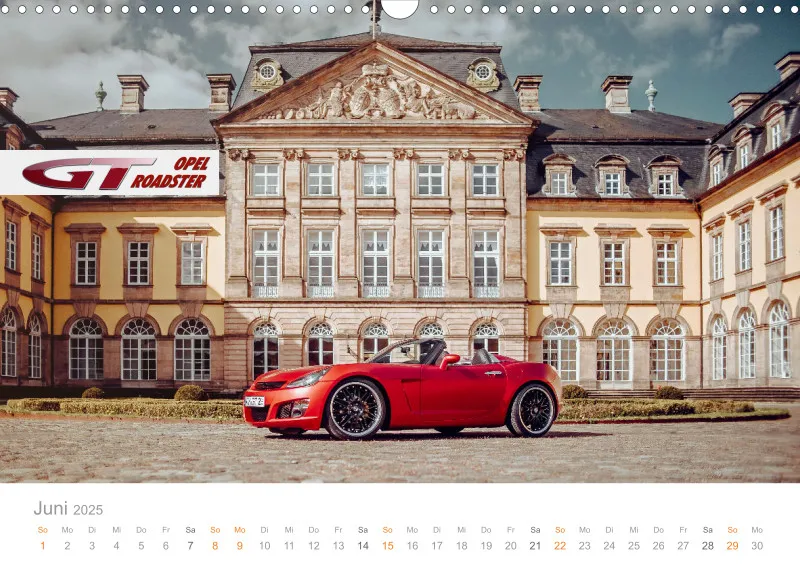 Opel GT Roadster Kalender 2025