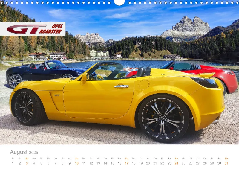 Opel GT Roadster Kalender 2025