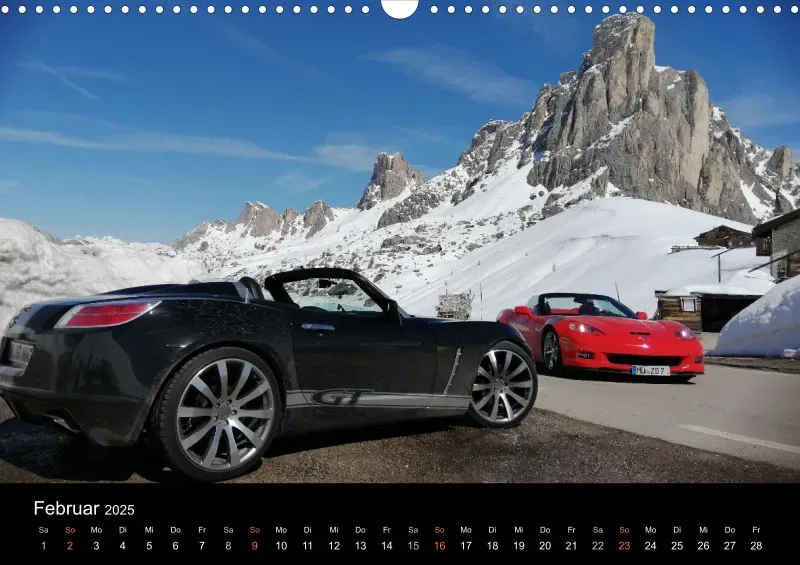 Opel GT Cabrio Shop Kalender 2025