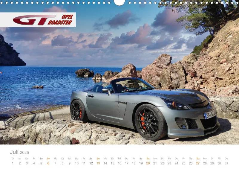 Opel GT Roadster Kalender 2025
