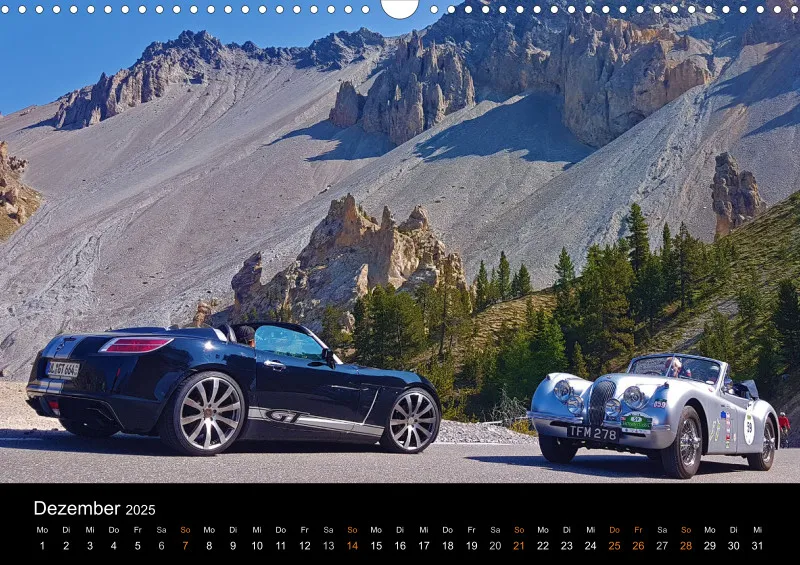 Opel GT Cabrio Shop Kalender 2025