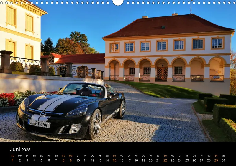 Opel GT Cabrio Shop Kalender 2025