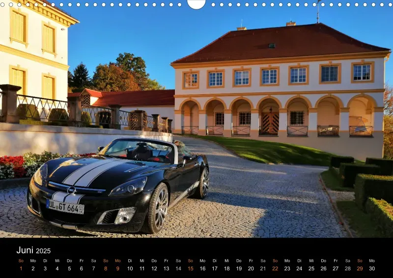 Opel GT Cabrio Shop Kalender 2025