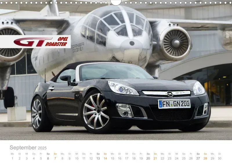 Opel GT Roadster Kalender 2025