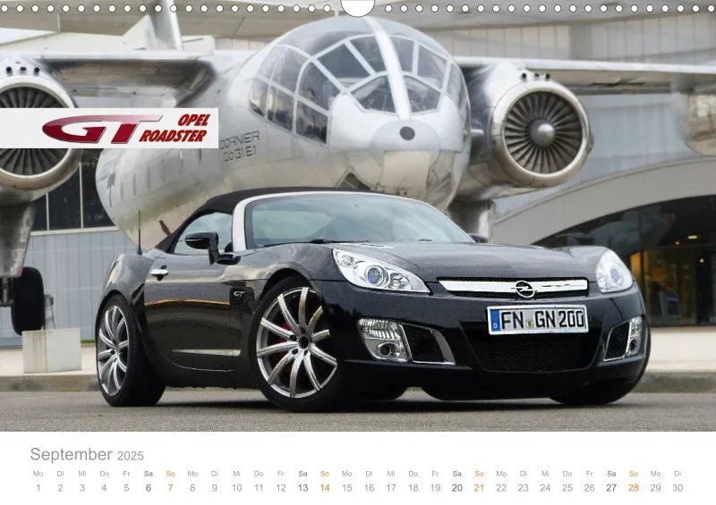 Opel GT Roadster Kalender 2025