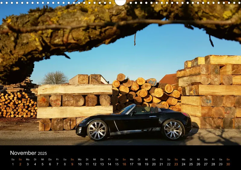 Opel GT Cabrio Shop Kalender 2025