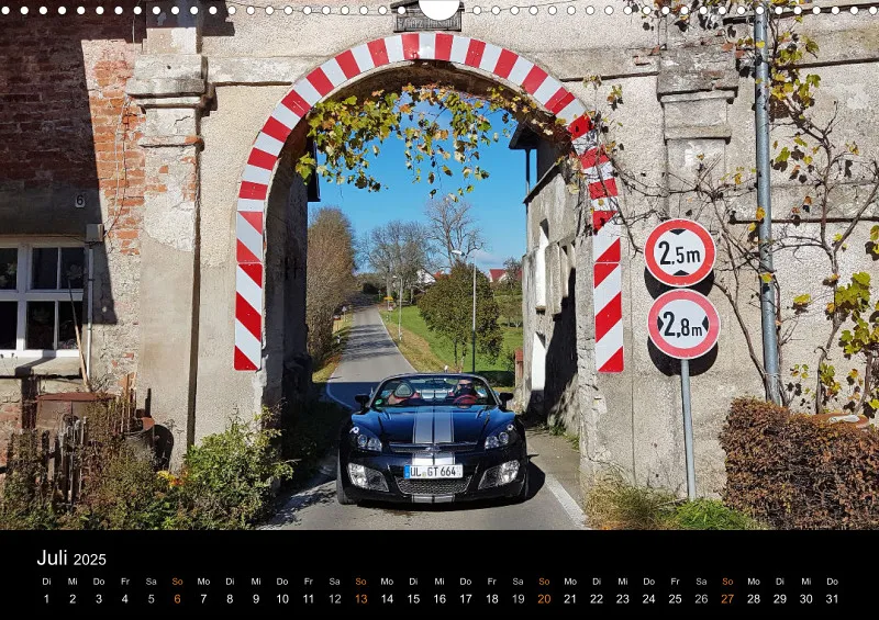 Opel GT Cabrio Shop Kalender 2025