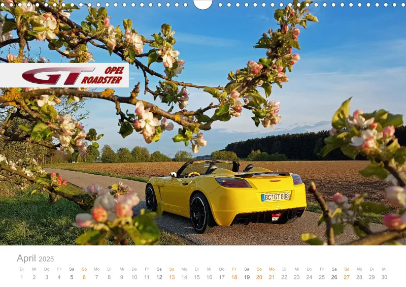 Opel GT Roadster Kalender 2025