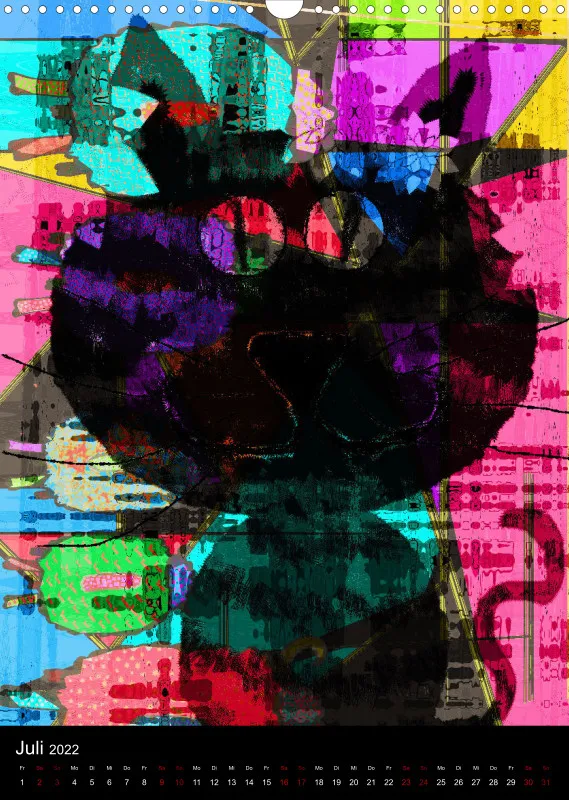 Cats Art A3