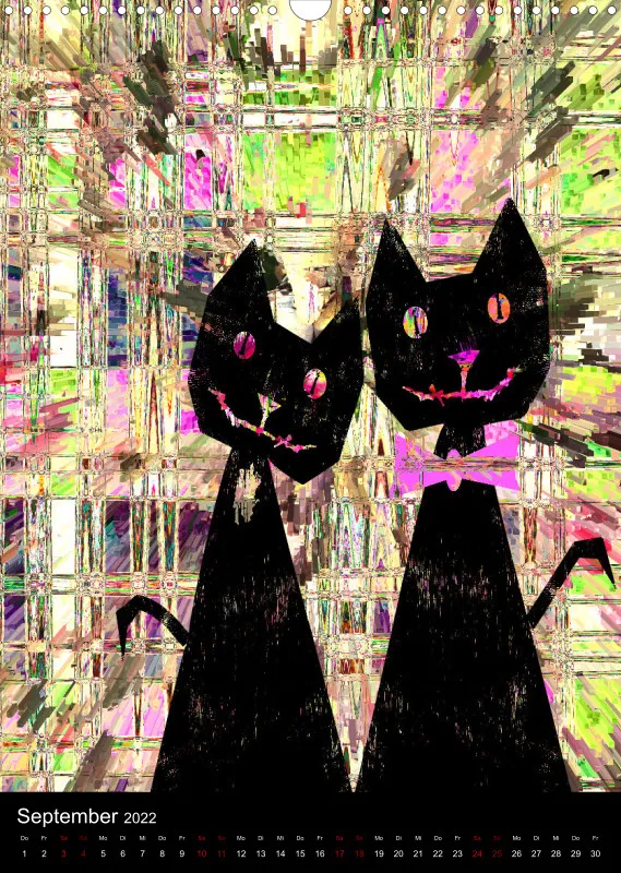 Cats Art A3