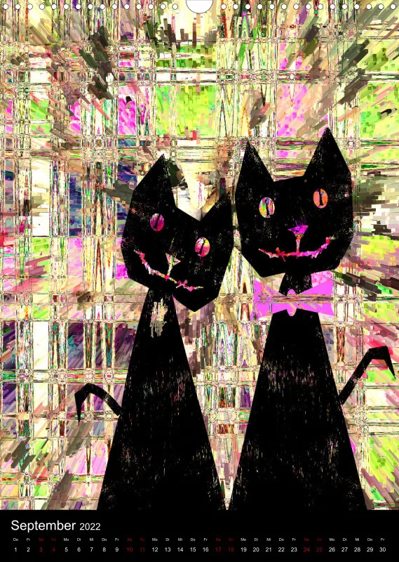 Cats Art A3