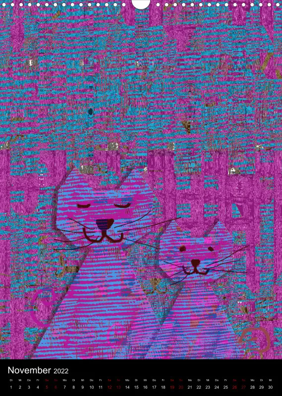 Cats Art A3
