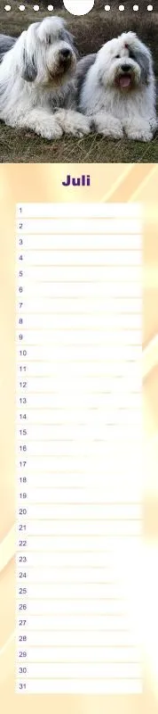 Geburtstagskalender Bobtail