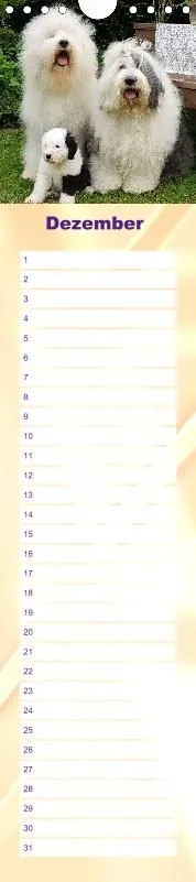 Geburtstagskalender Bobtail