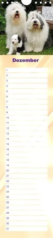 Geburtstagskalender Bobtail