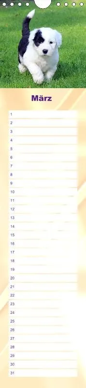 Geburtstagskalender Bobtail