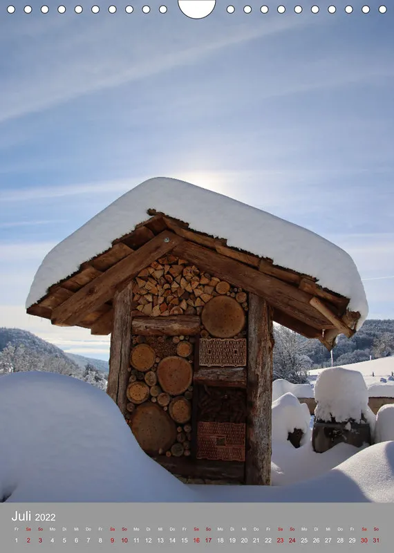 Schnee Kalender 2022