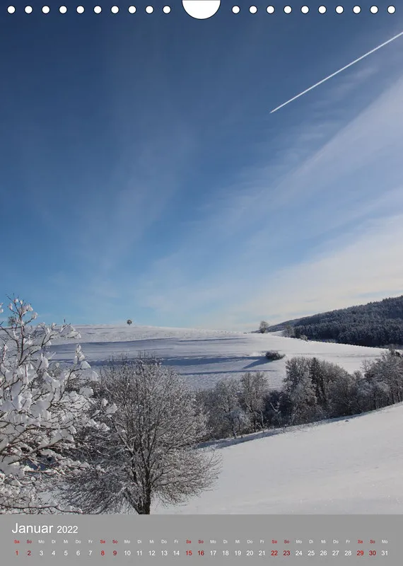 Schnee Kalender 2022