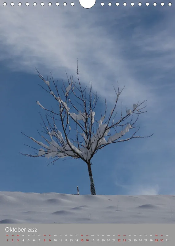 Schnee Kalender 2022