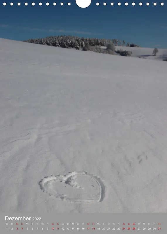 Schnee Kalender 2022