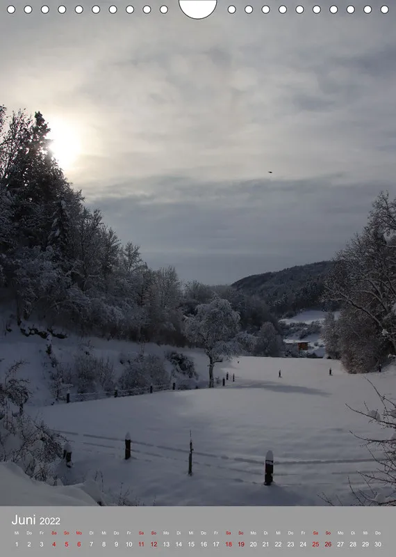 Schnee Kalender 2022