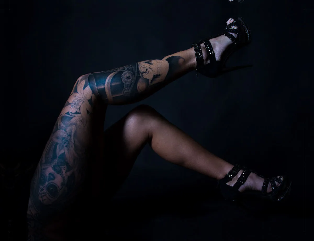 Tattoed legs