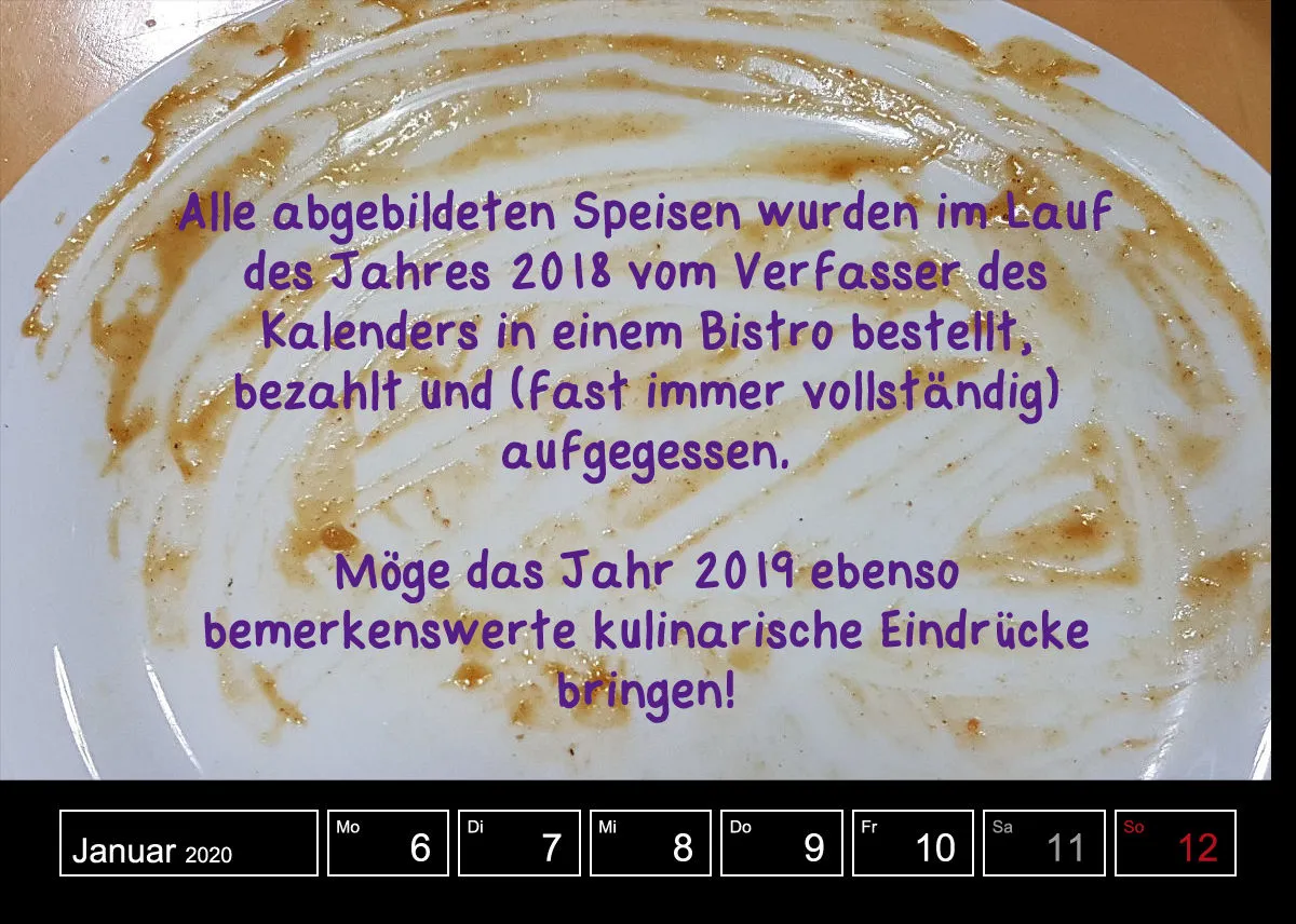 Bistro-Kalender 2019