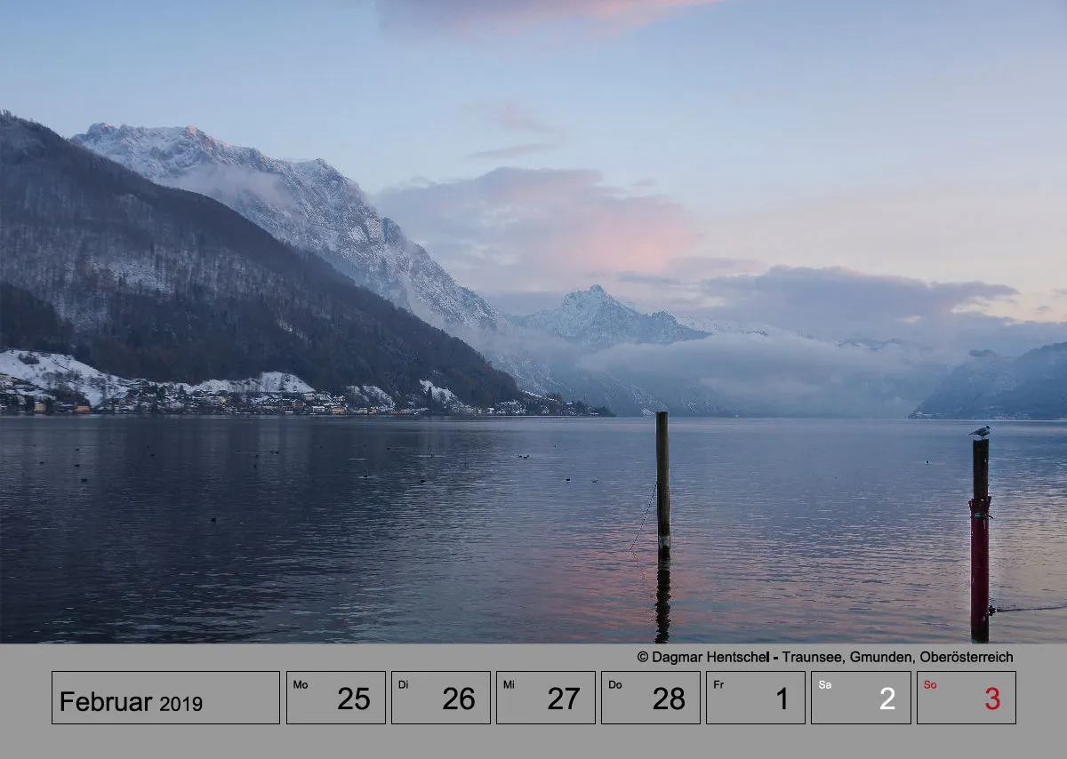 Wochenkalender auf grauem Hintergrund. A3