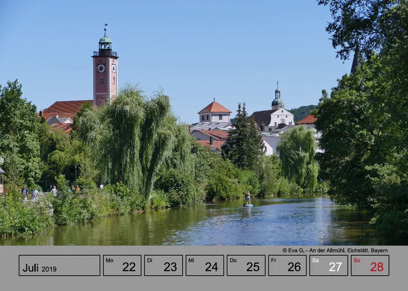Wochenkalender auf grauem Hintergrund A5