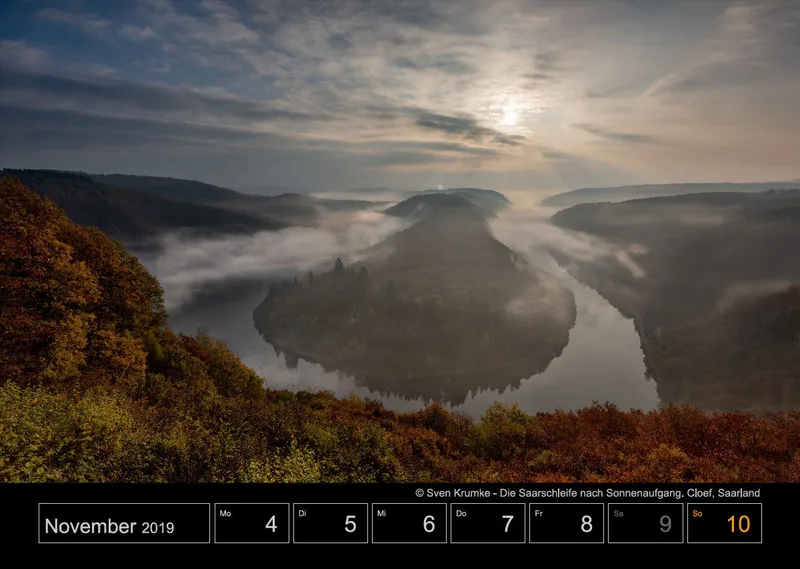 Wochenkalender auf schwarzem Hintergrund A3