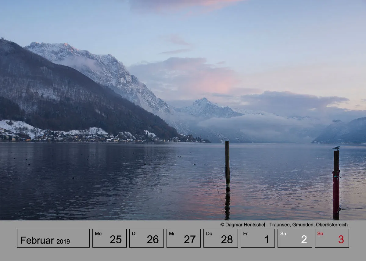 Wochenkalender auf grauem Hintergrund A5