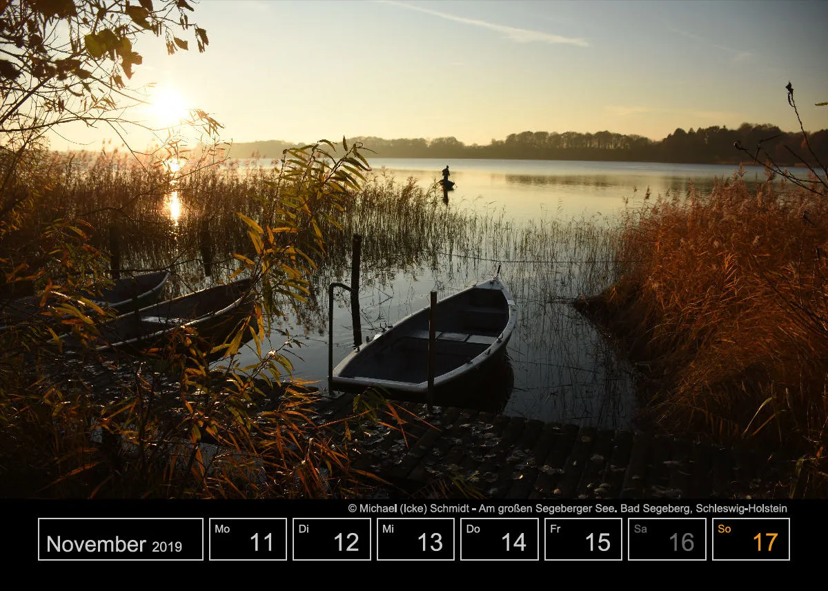 Wochenkalender auf schwarzem Hintergrund A5