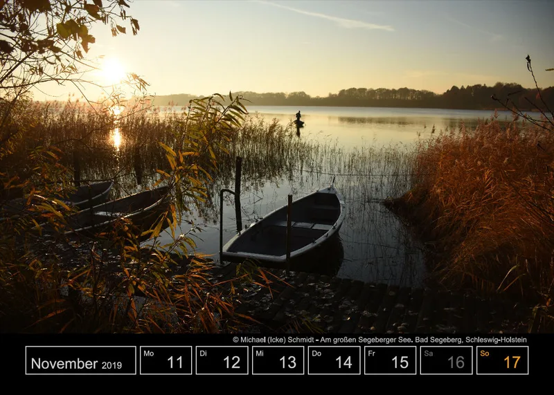 Wochenkalender auf schwarzem Hintergrund A5