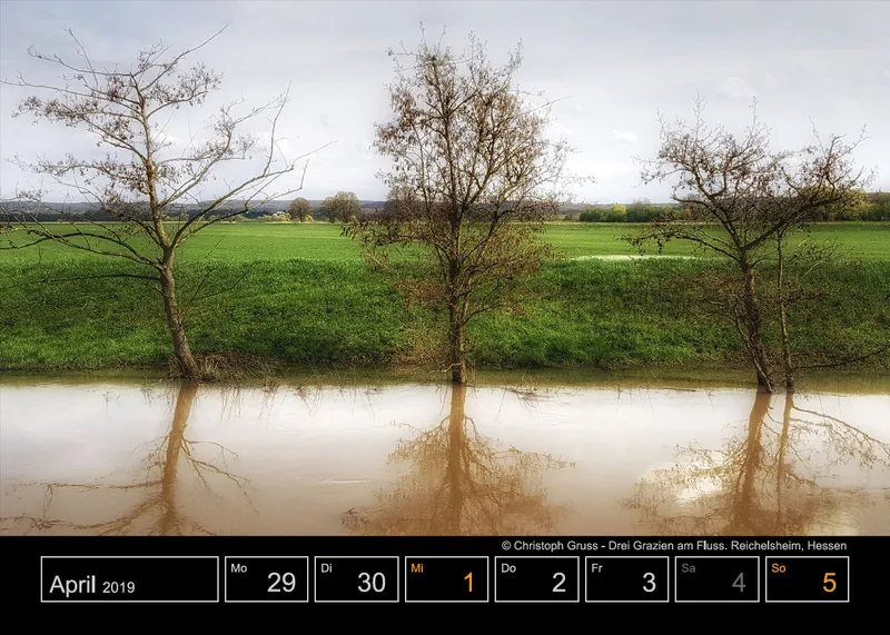 Tisch-Wochenkalender auf schwarzem Hintergrund A5