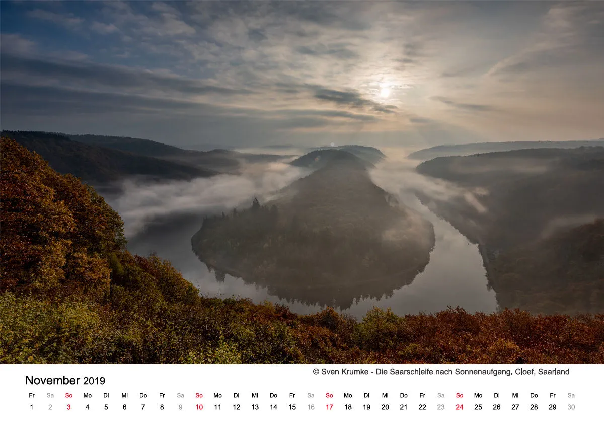 Monatskalender auf hellem Hintergrund A5