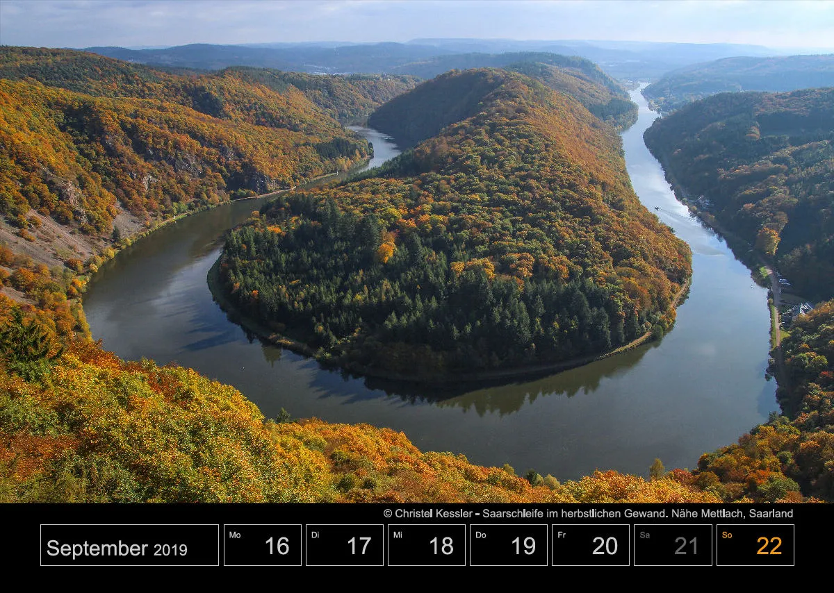 Wochenkalender auf schwarzem Hintergrund A3