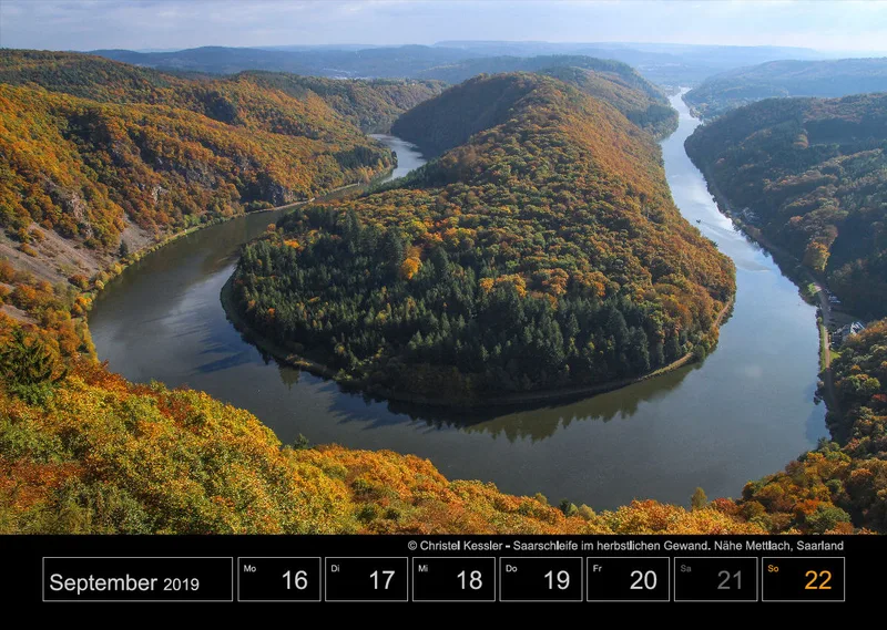 Wochenkalender auf schwarzem Hintergrund A3