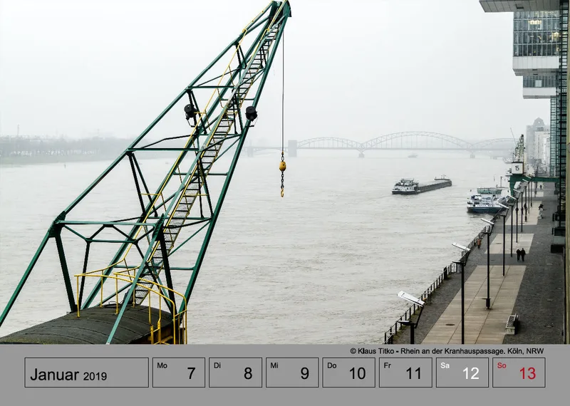 Wochenkalender auf grauem Hintergrund A4