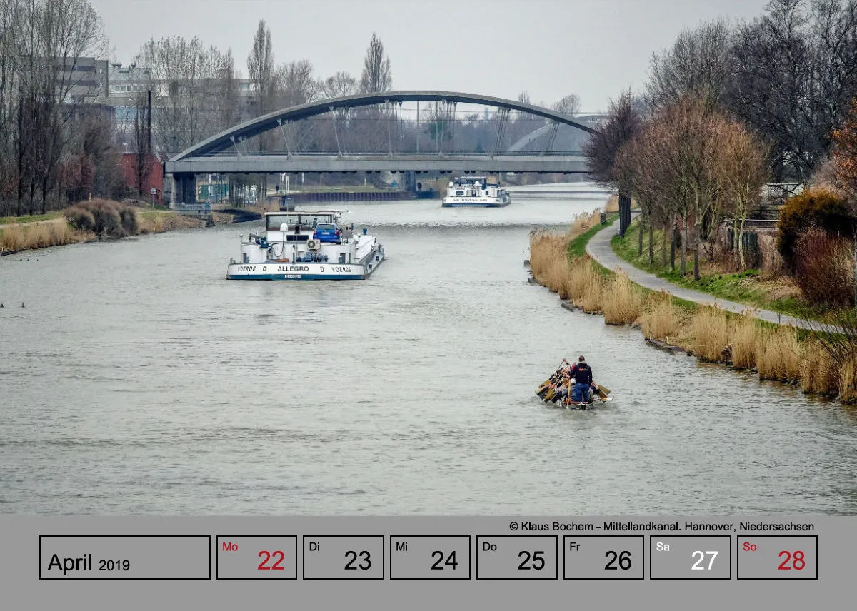 Wochenkalender auf grauem Hintergrund A5
