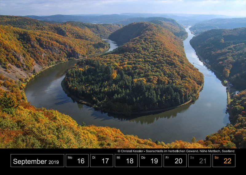 Wochenkalender auf schwarzem Hintergrund A4