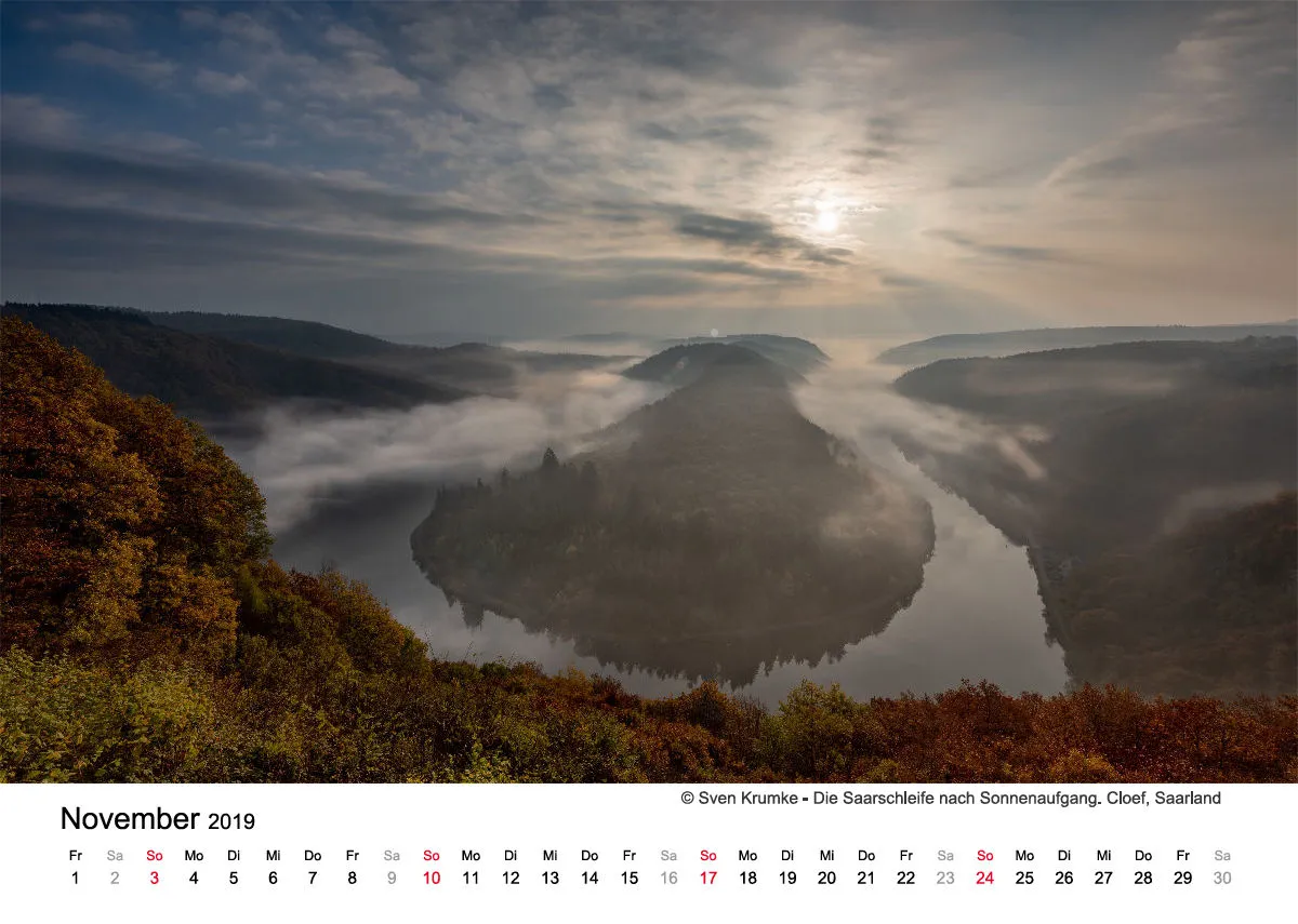 Monatskalender auf hellem Hintergrund A4