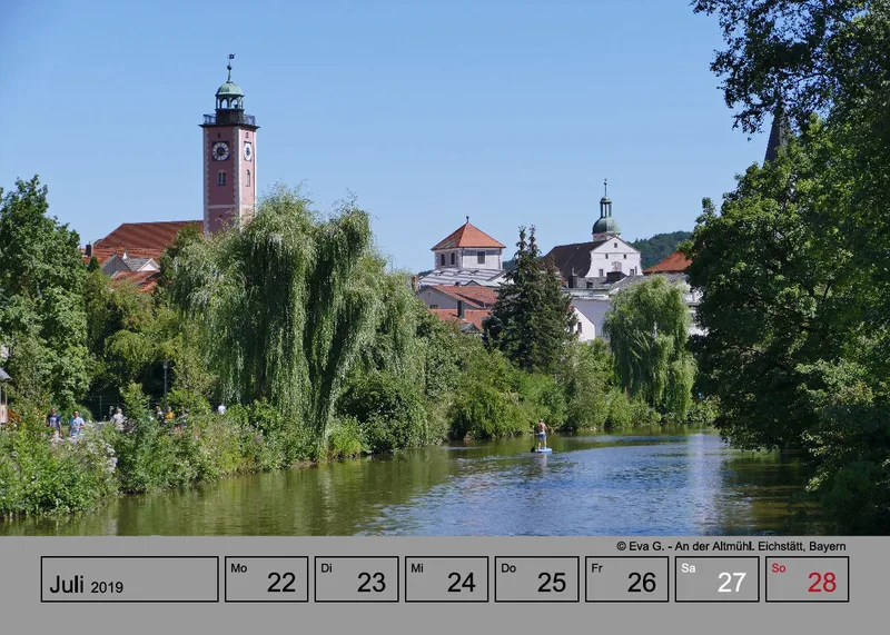 Tisch-Wochenkalender auf grauem Hintergrund A5