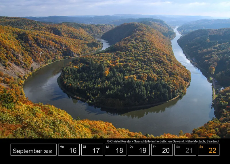 Wochenkalender auf schwarzem Hintergrund A5