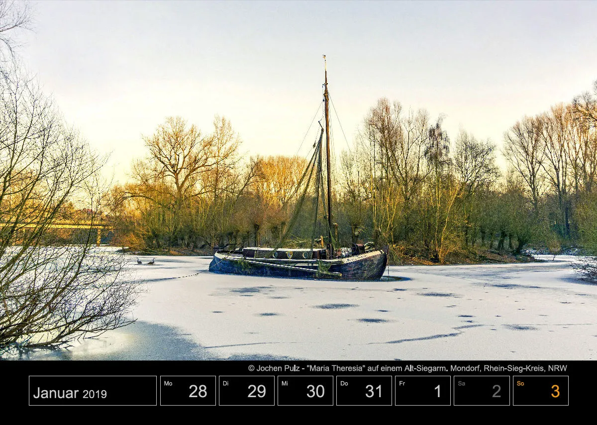 Wochenkalender auf schwarzem Hintergrund A3