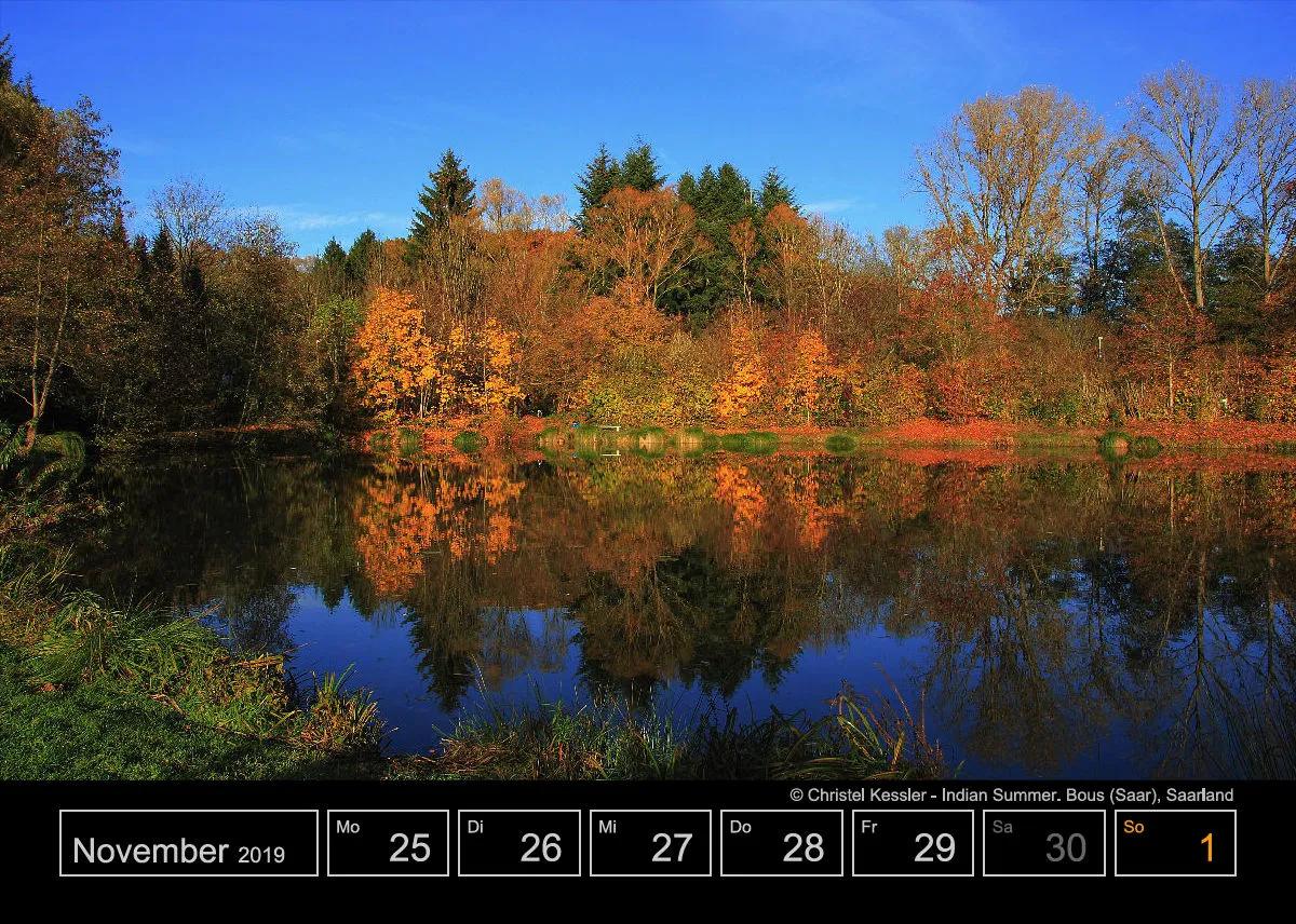 Wochenkalender auf schwarzem Hintergrund A5